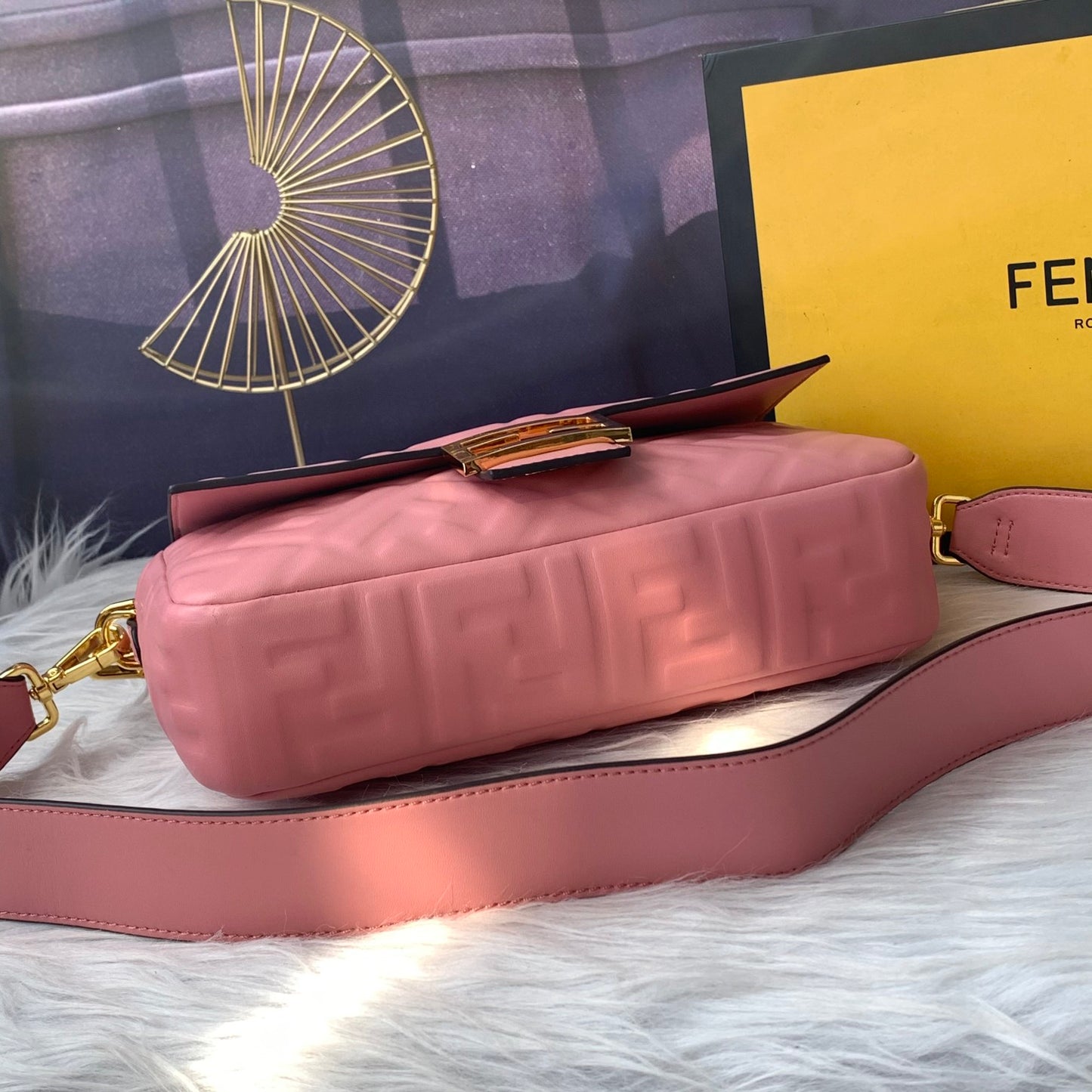 Fendi pink crossbody bag