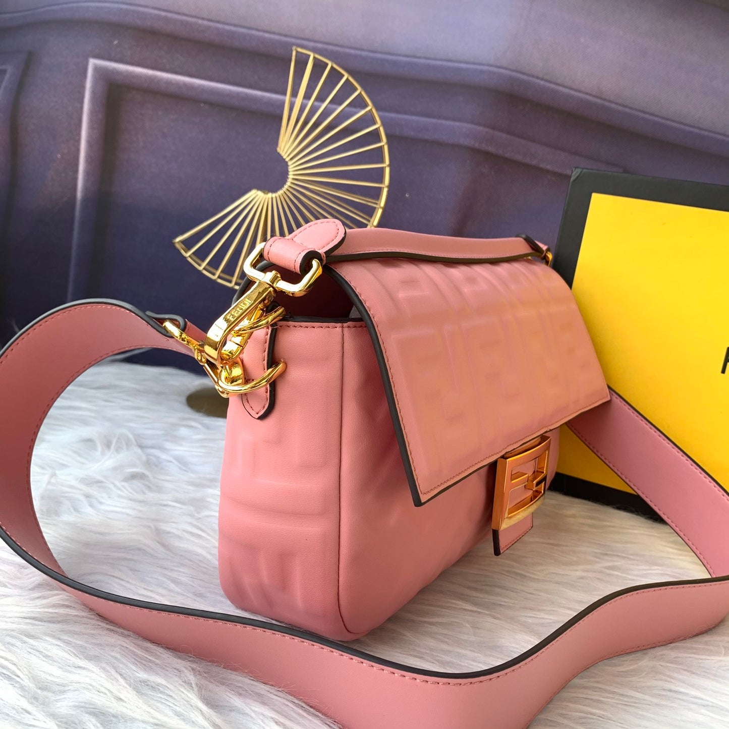 Fendi pink crossbody bag