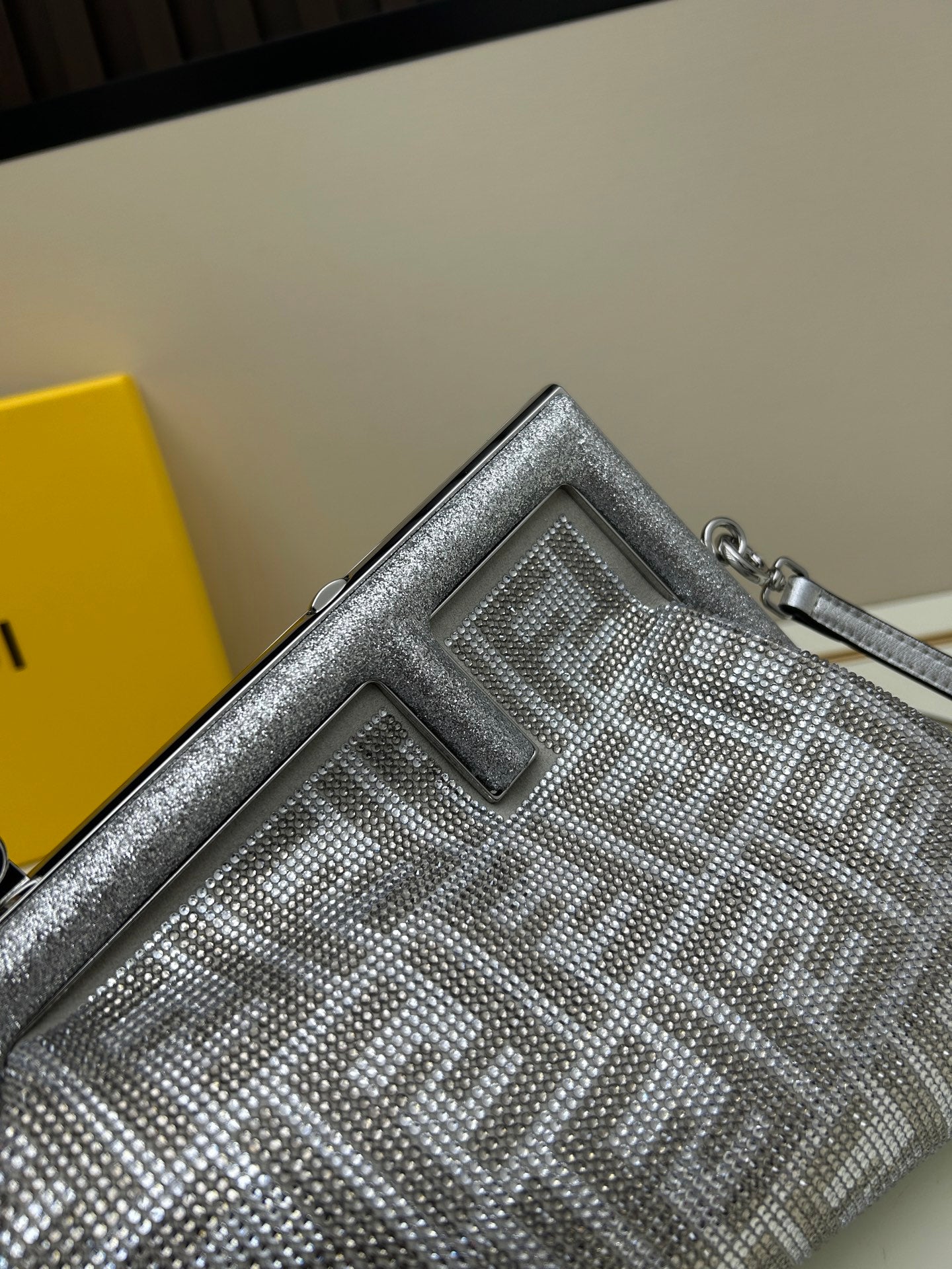 Fendi Crystal-Embellished First Shoulder Bag