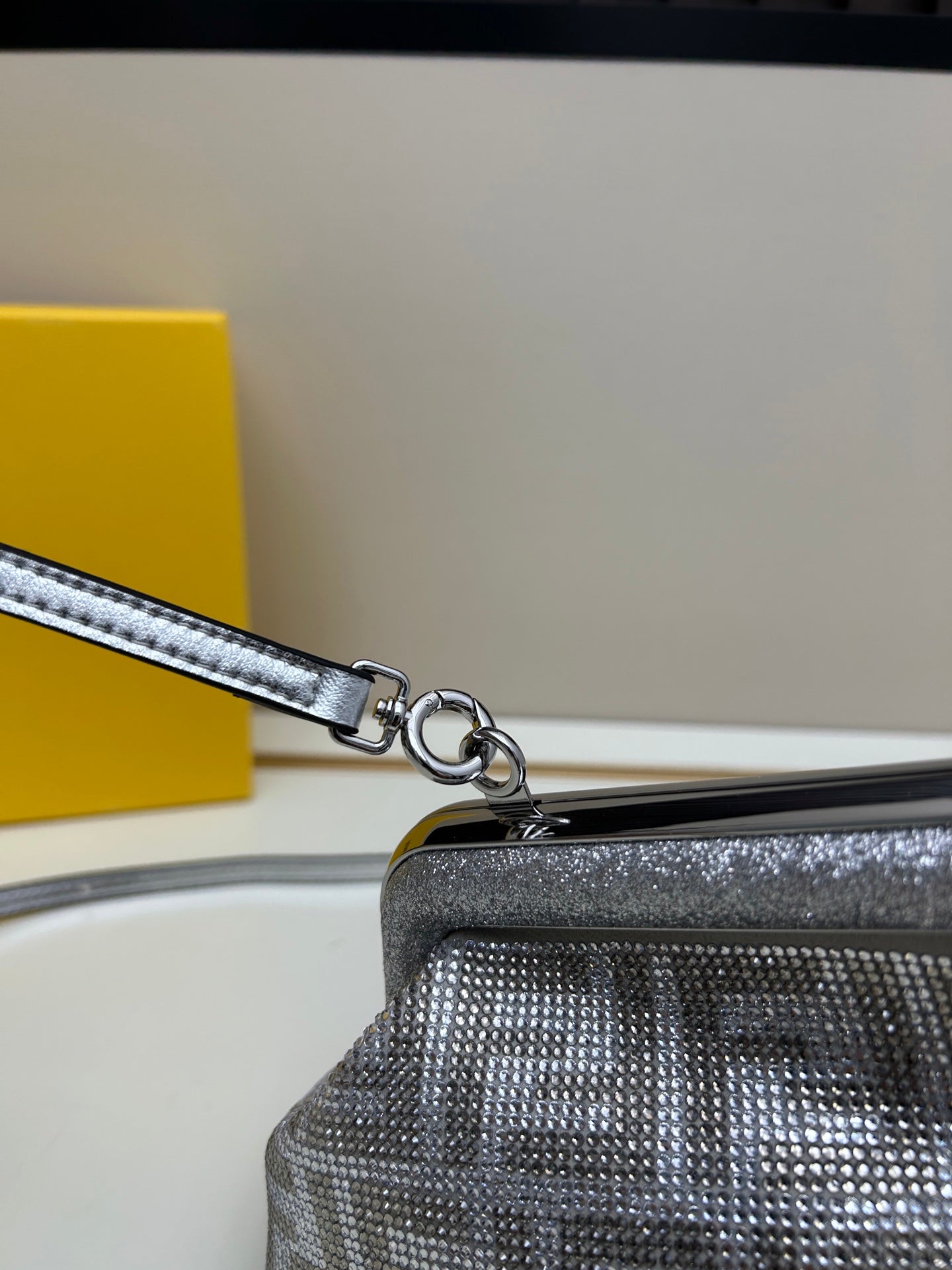 Fendi Crystal-Embellished First Shoulder Bag