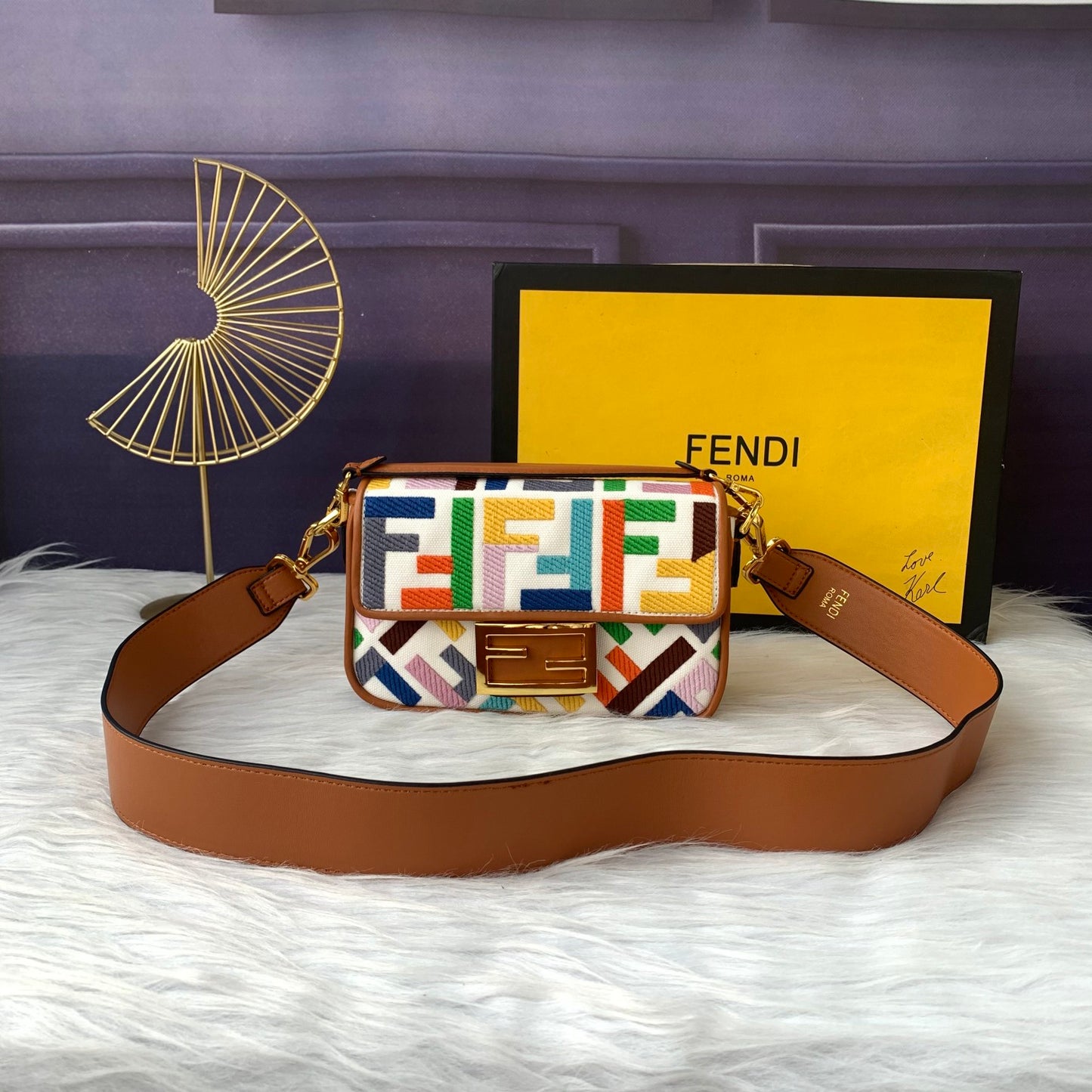 Fendi F8BS019 – Multicolor Mini Baguette Bag