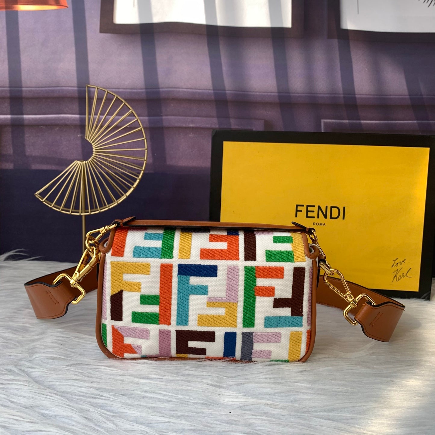 Fendi F8BS019 – Multicolor Mini Baguette Bag
