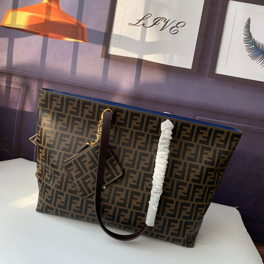 Fendi F8BR388 – Blue Monogram Tote Bag