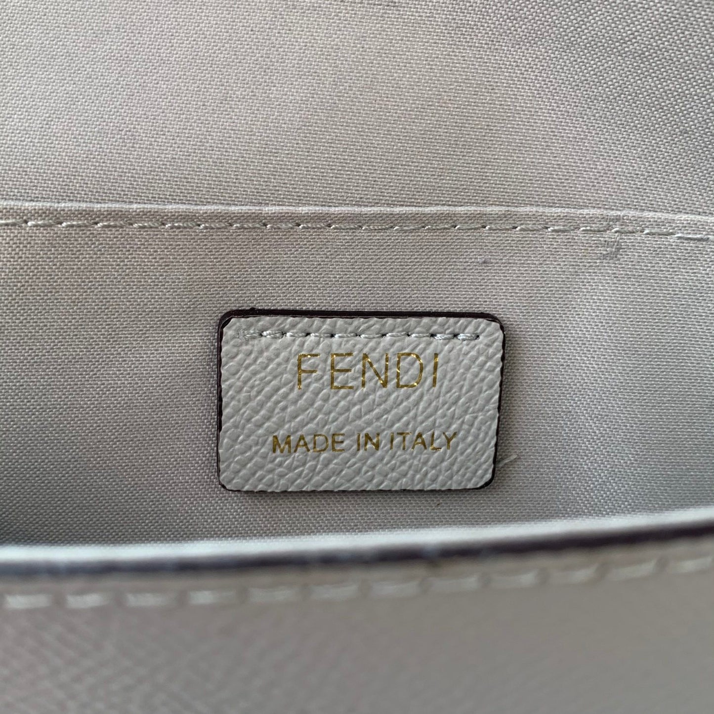 Fendi F8BS032 – Grey Mini Geometric Flap Bag
