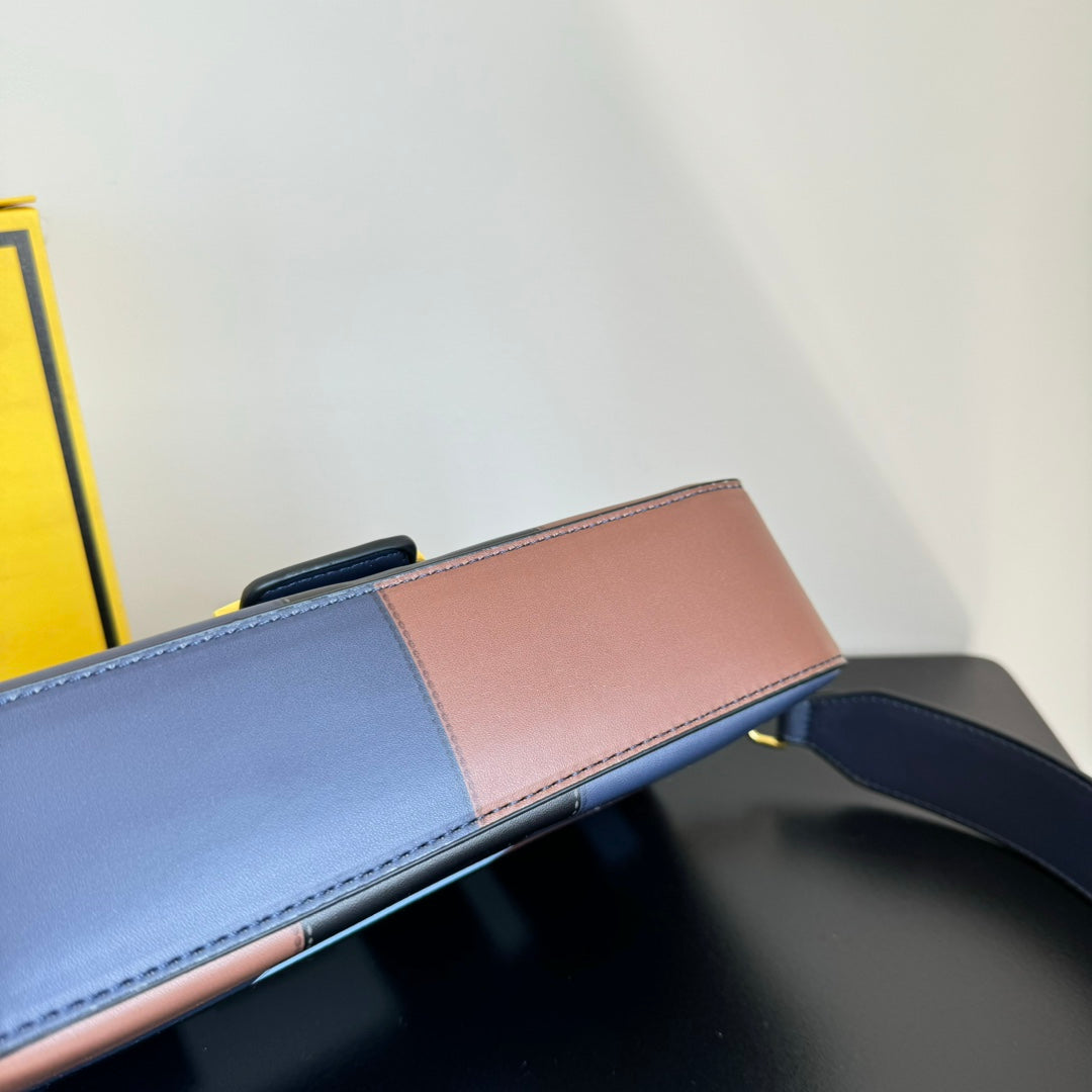 Fendi Silk-Printed Baguette Bag