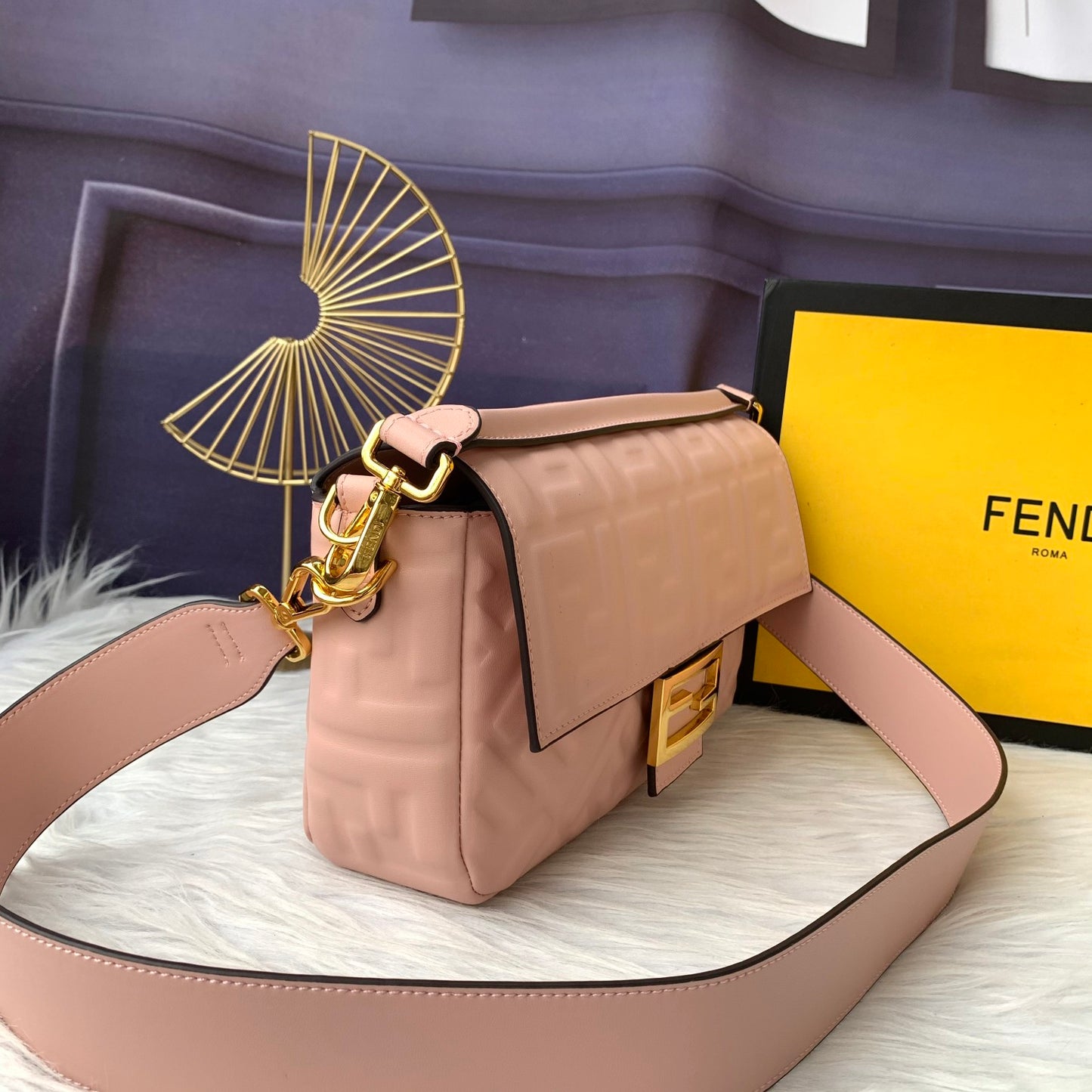 Fendi F8BR600 – Nude Pink Leather Bag