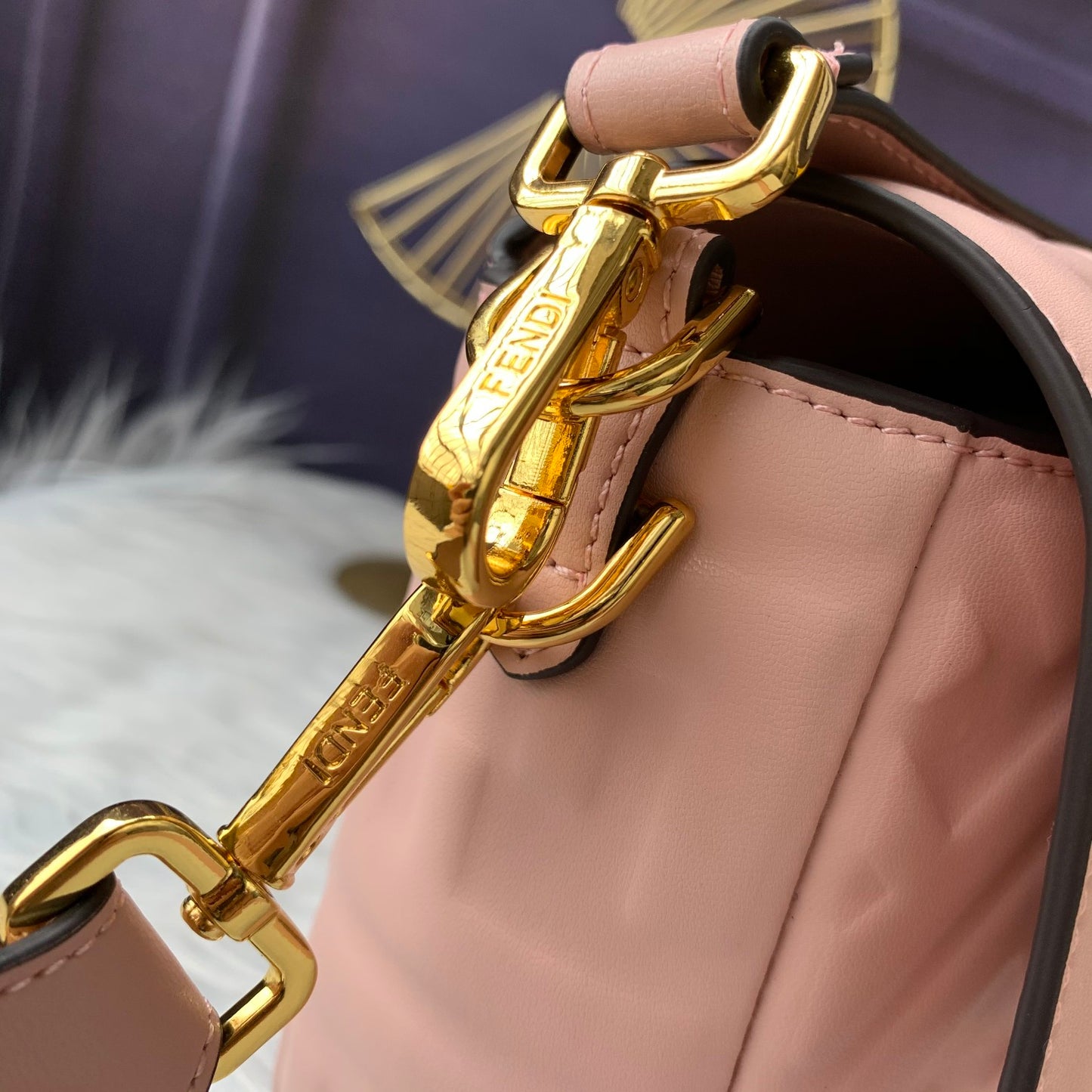 Fendi F8BR600 – Nude Pink Leather Bag