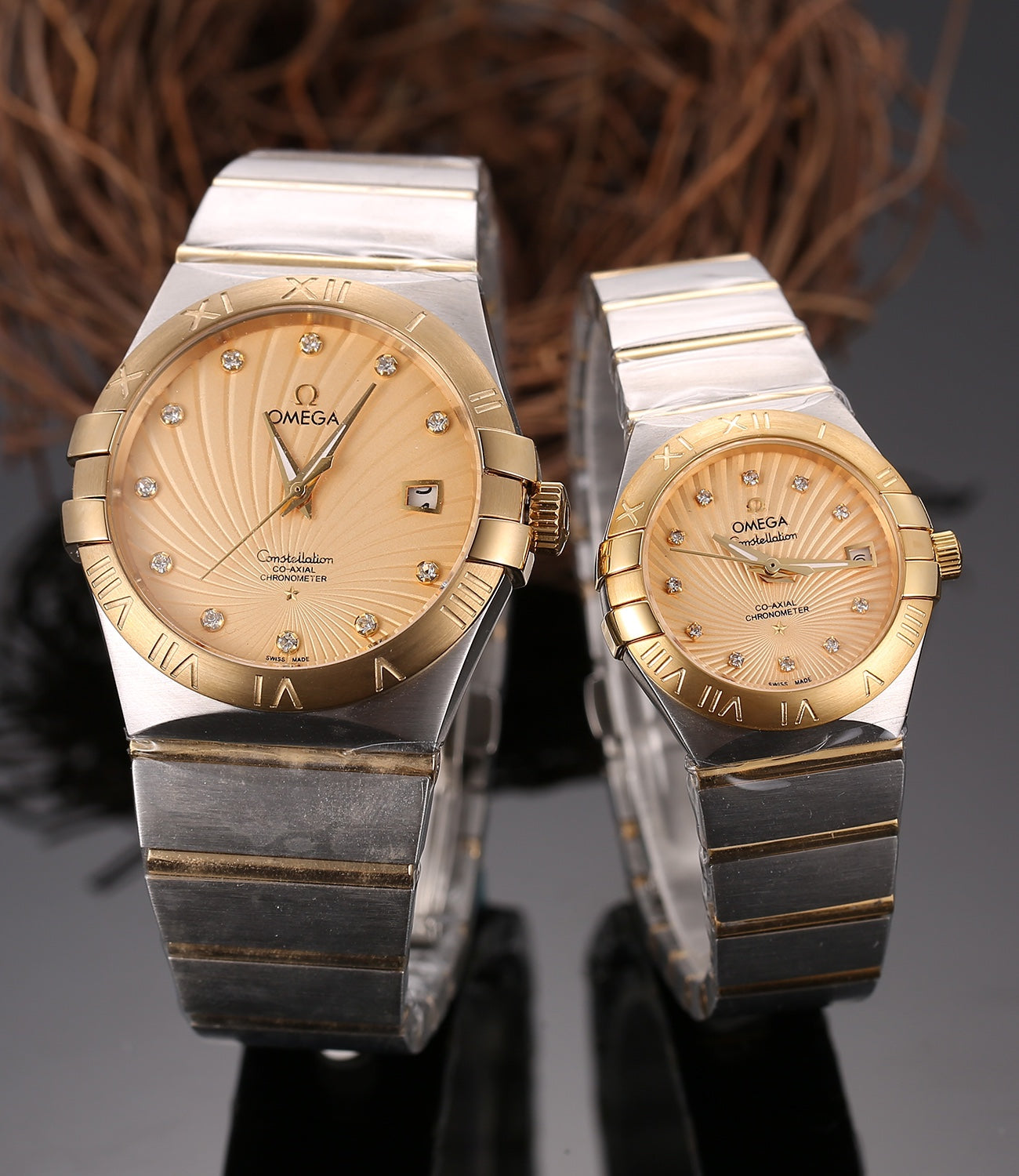 OMEGA Double Eagle Series – Couple’s Matching Watches (Three-Hand Synchronized)