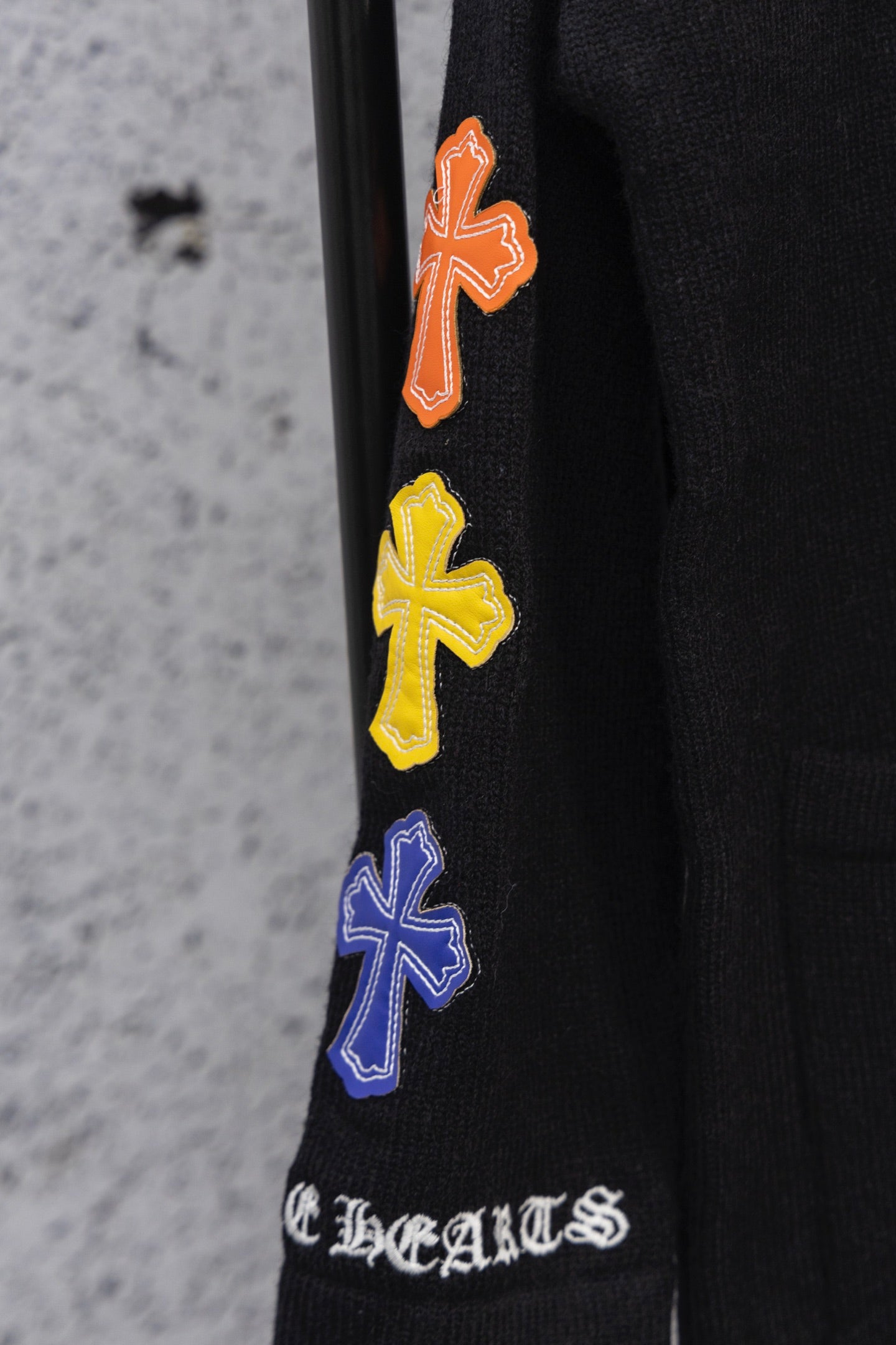 Chrome Hearts Colored Cross Patch Knit Cardigan