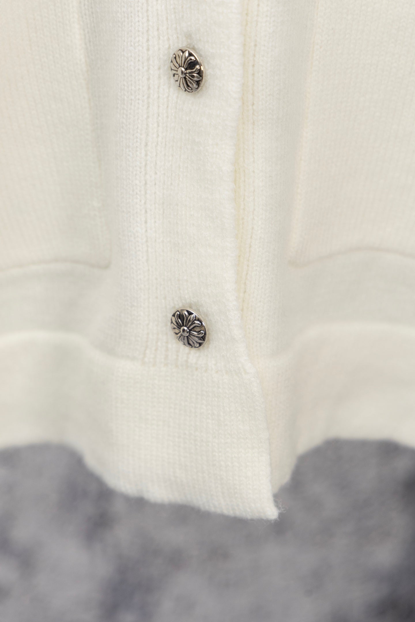 Chrome Hearts Colored Cross Patch Knit Cardigan