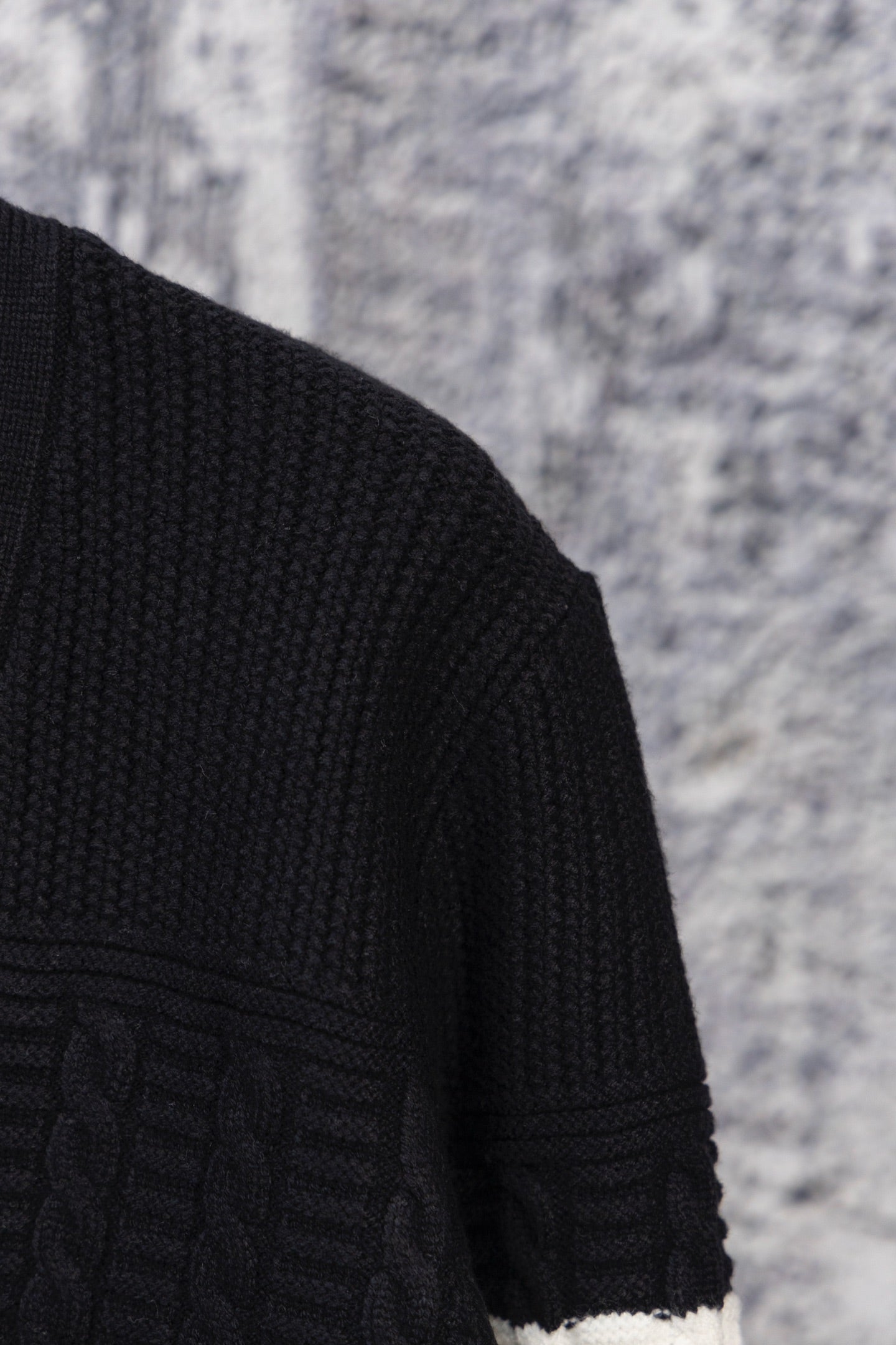 THOM BROWNE Classic Four-Bar Drop Shoulder Knit Cardigan