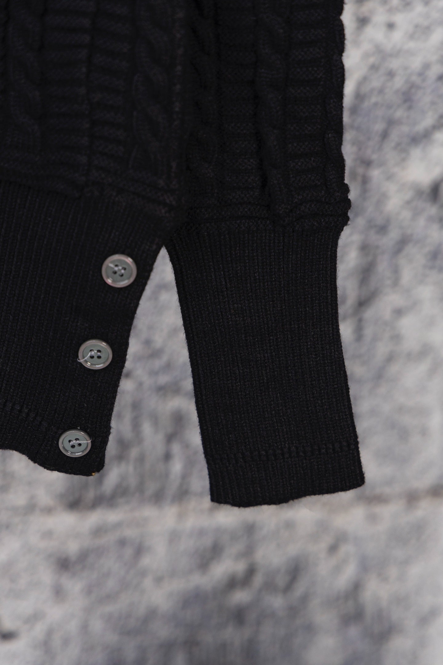 THOM BROWNE Classic Four-Bar Drop Shoulder Knit Cardigan