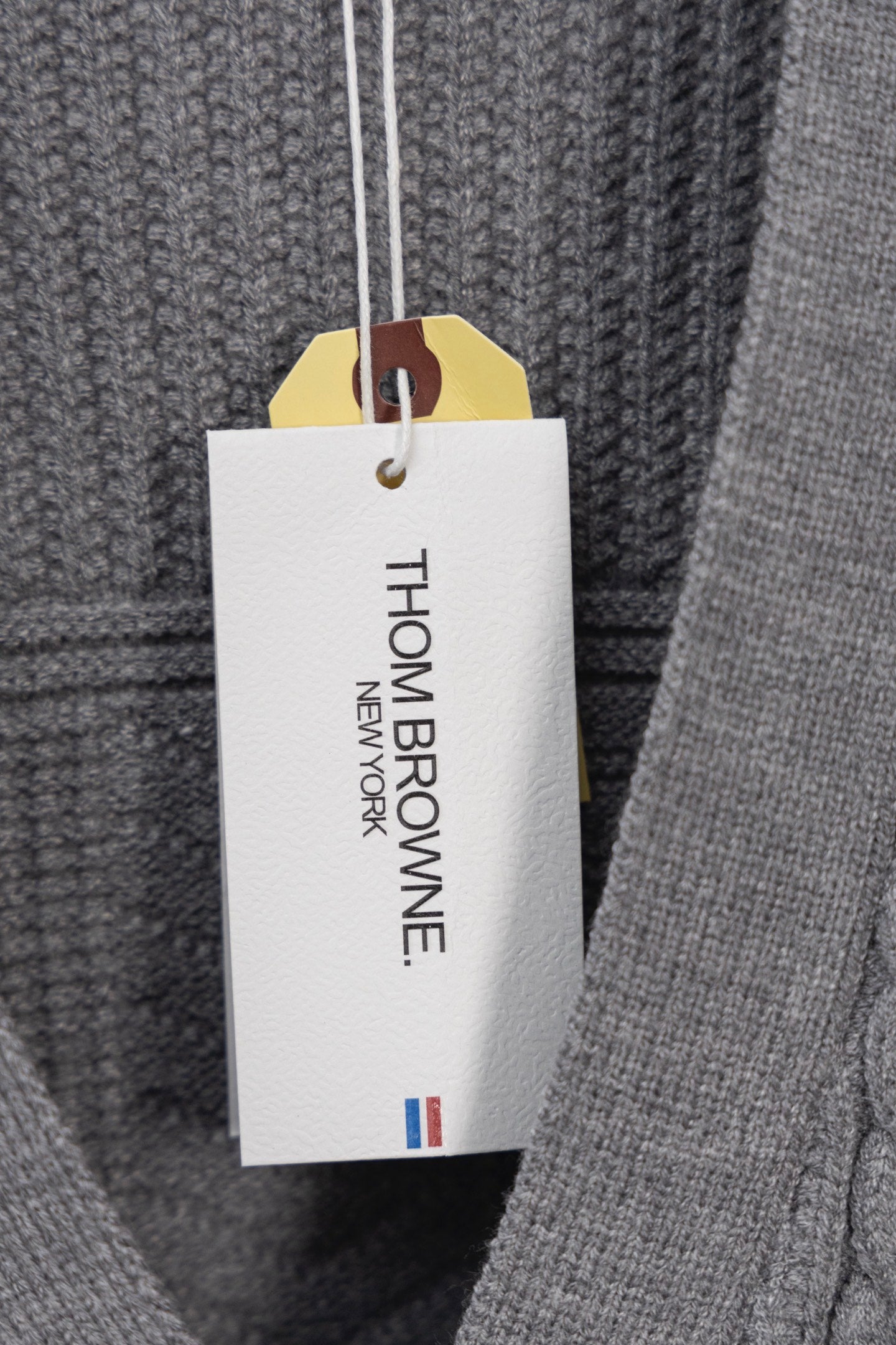 THOM BROWNE Classic Four-Bar Drop Shoulder Knit Cardigan