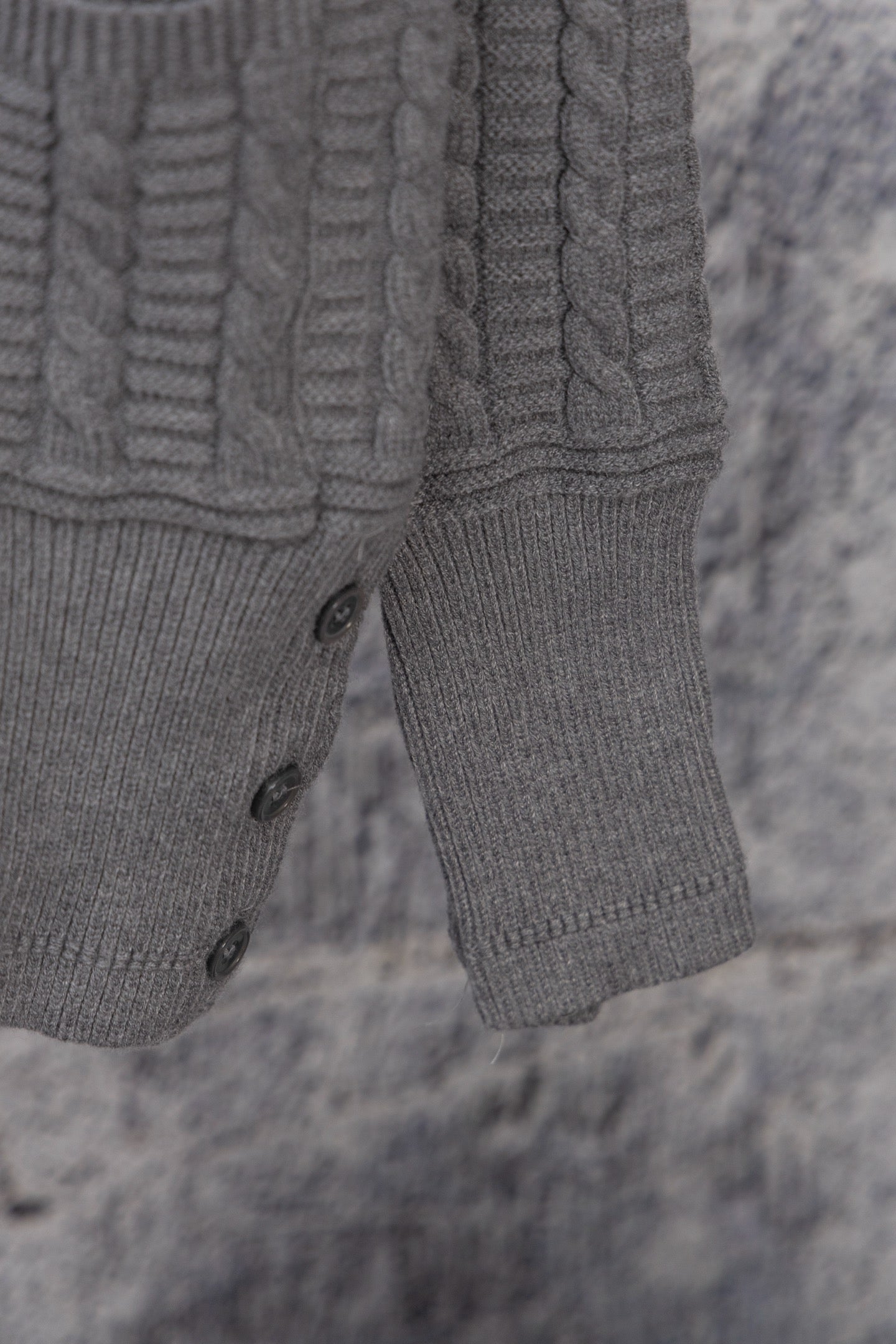 THOM BROWNE Classic Four-Bar Drop Shoulder Knit Cardigan