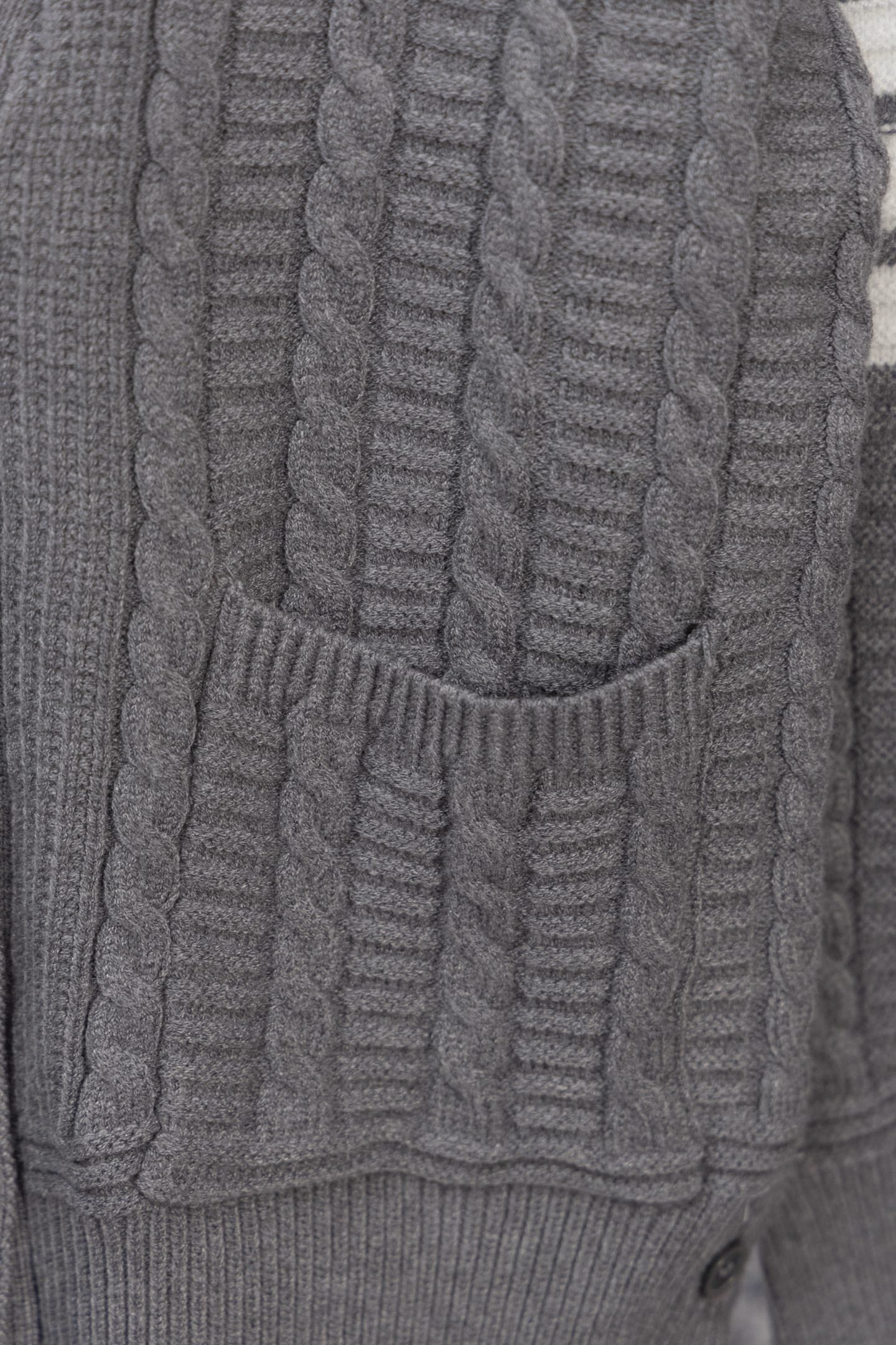 THOM BROWNE Classic Four-Bar Drop Shoulder Knit Cardigan