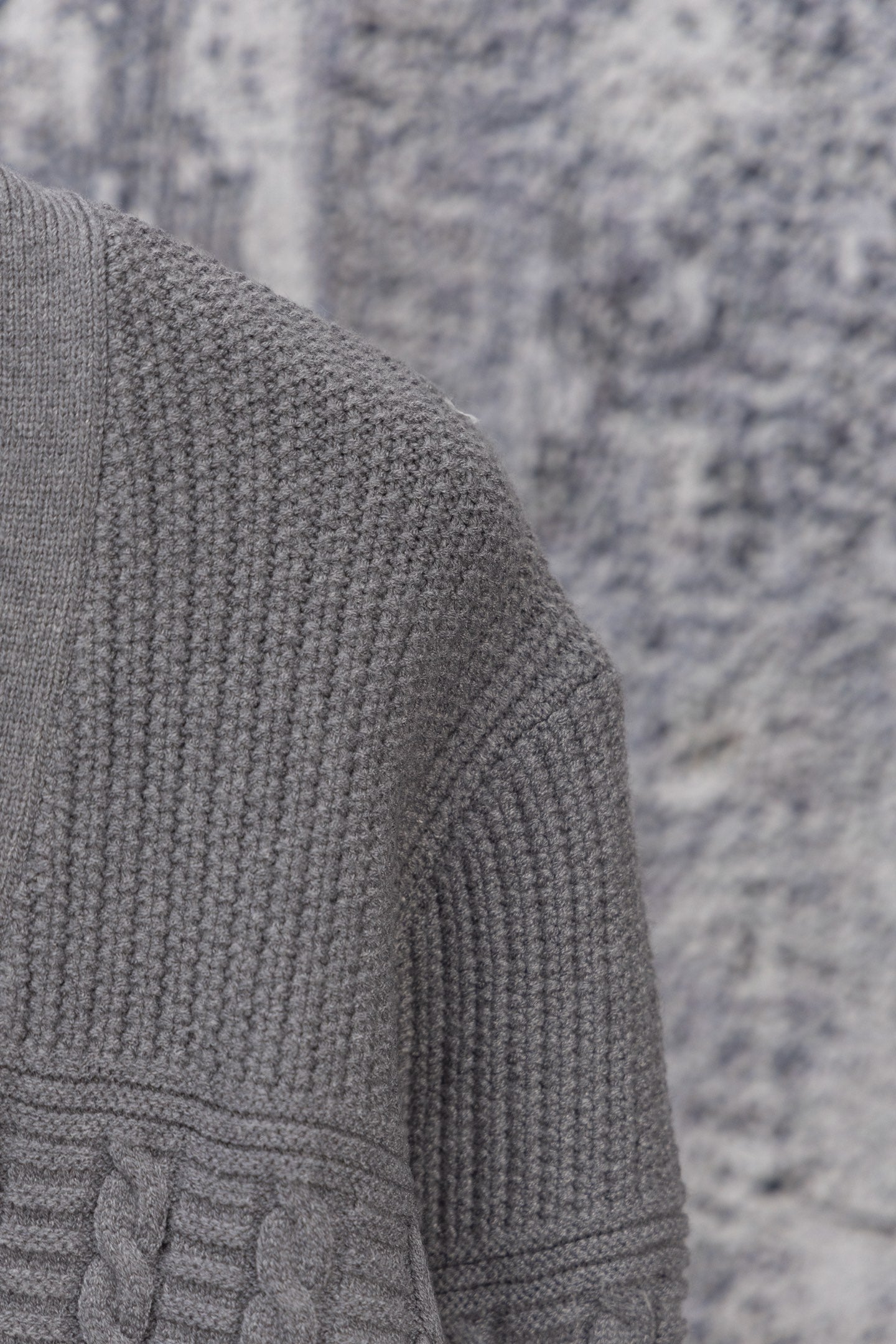 THOM BROWNE Classic Four-Bar Drop Shoulder Knit Cardigan