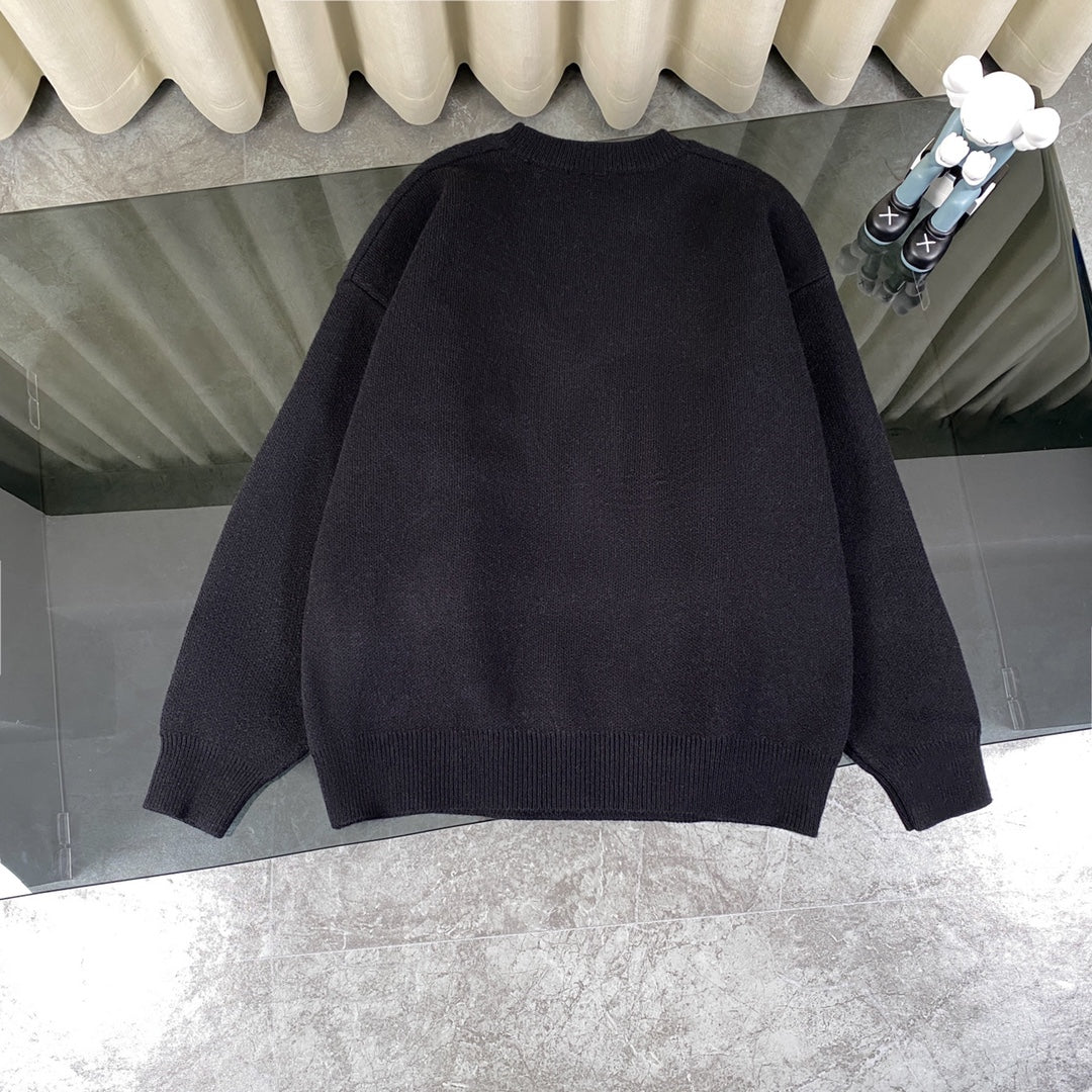 CHANEL 24SS Heavy-Knit Cable Classic Large Logo Jacquard Cardigan – Premium Original Version