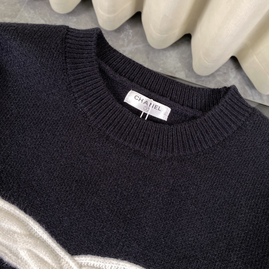 CHANEL 24SS Heavy-Knit Cable Classic Large Logo Jacquard Cardigan – Premium Original Version