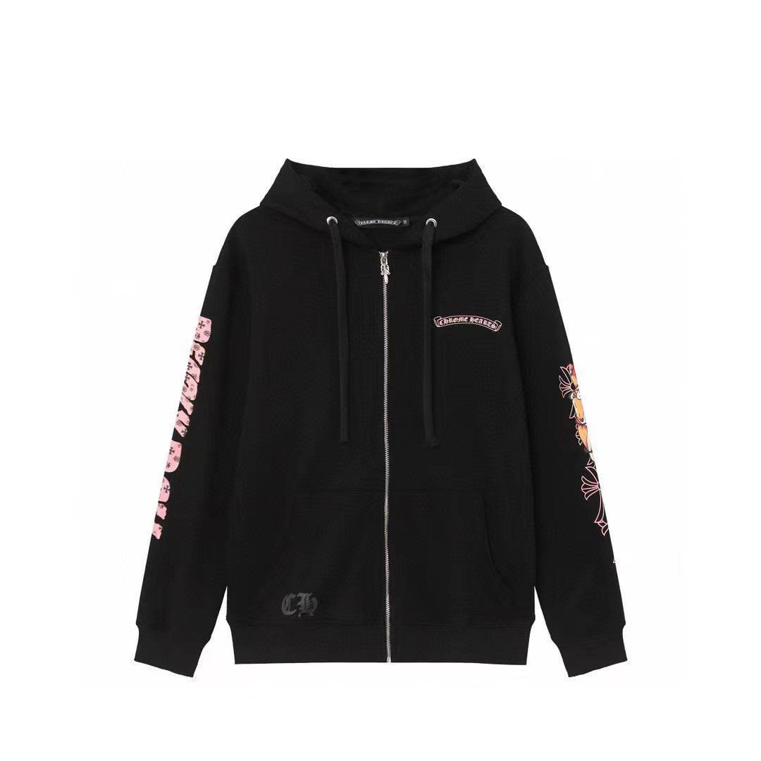 Chrome Hearts Unisex Zip-Up Hoodie
