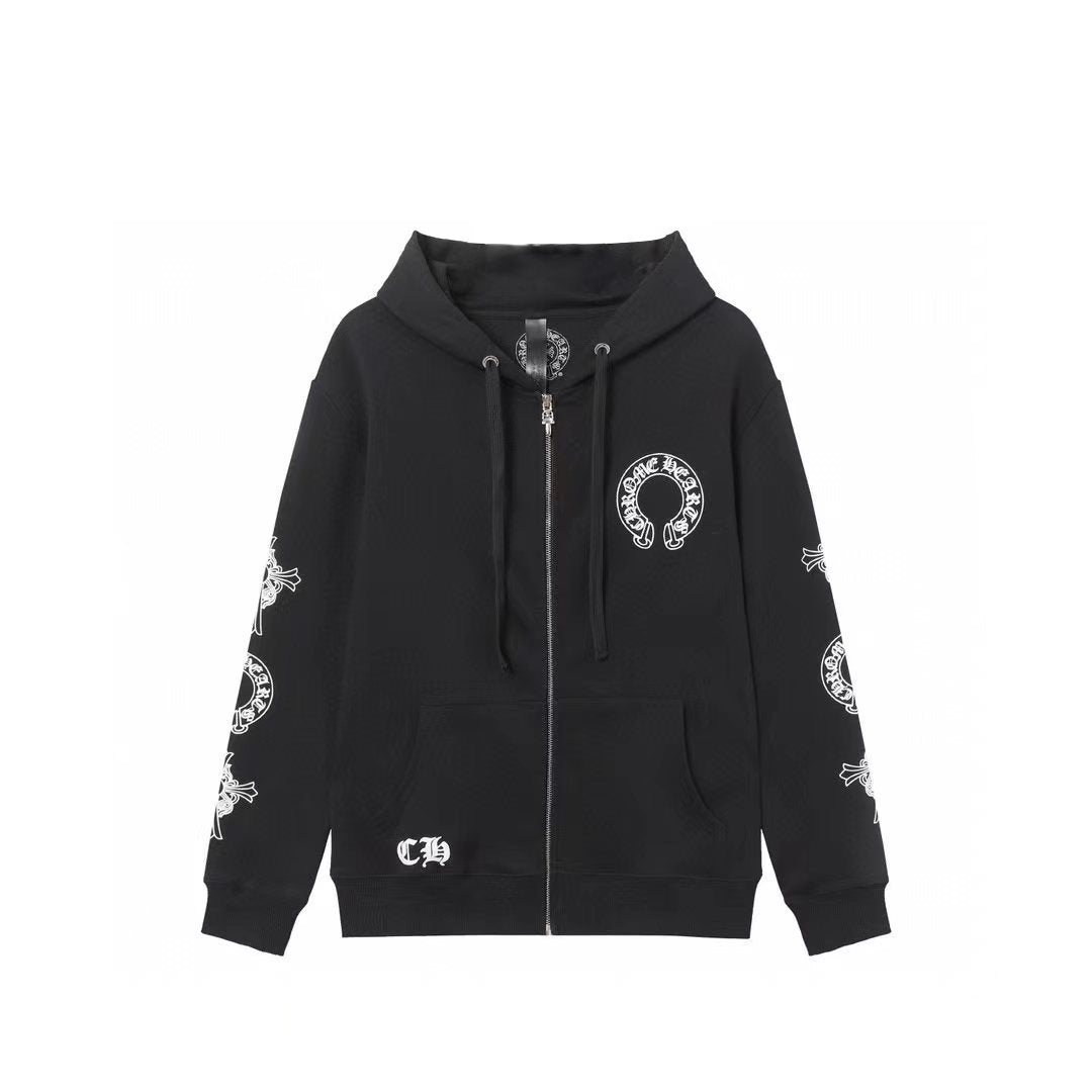 Chrome Hearts Unisex Zip-Up Hoodie