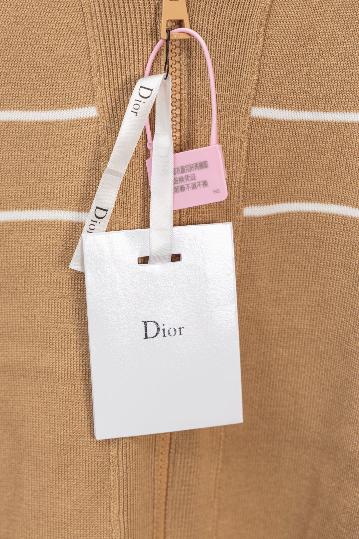DIOR 25FW Classic Oblique Reversible Cashmere Hoodie Cardigan