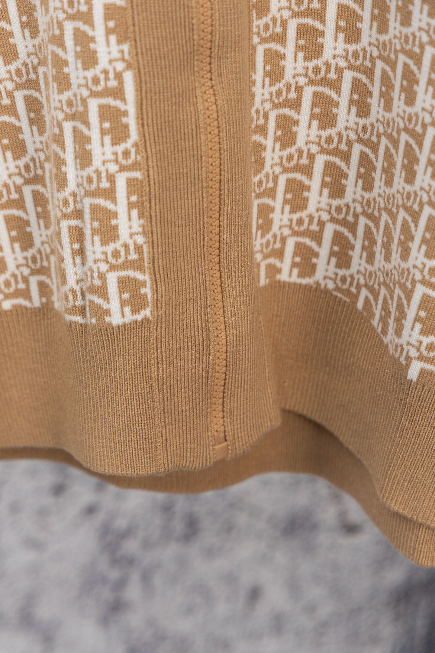 DIOR 25FW Classic Oblique Reversible Cashmere Hoodie Cardigan