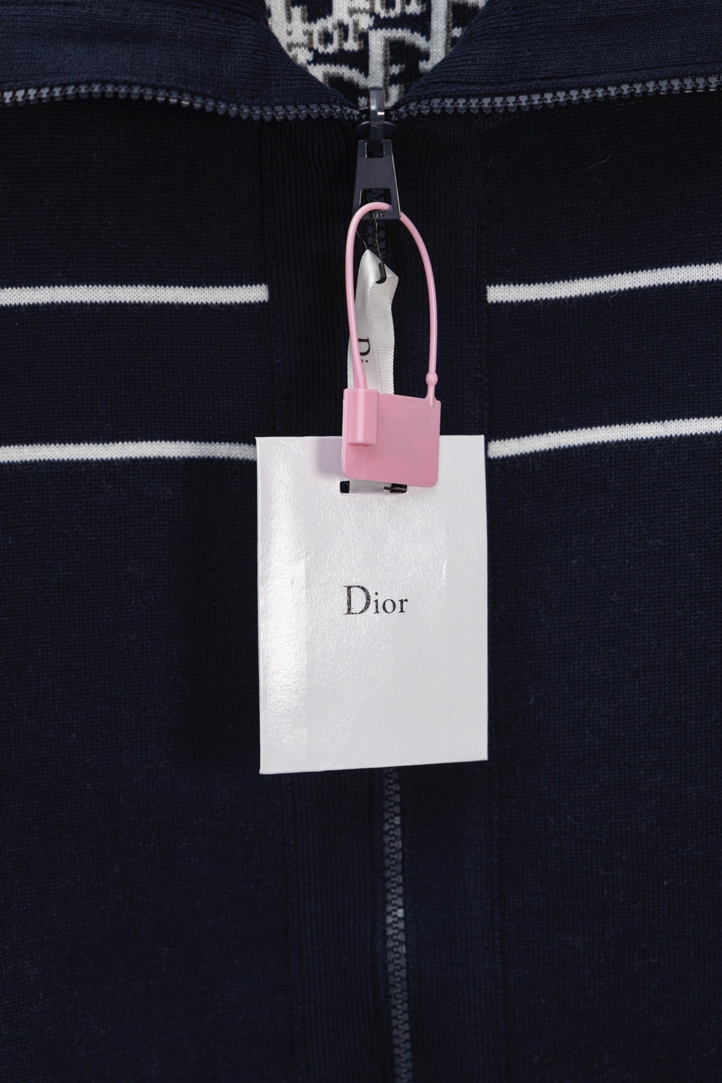 DIOR 25FW Classic Oblique Reversible Cashmere Collar Sweater