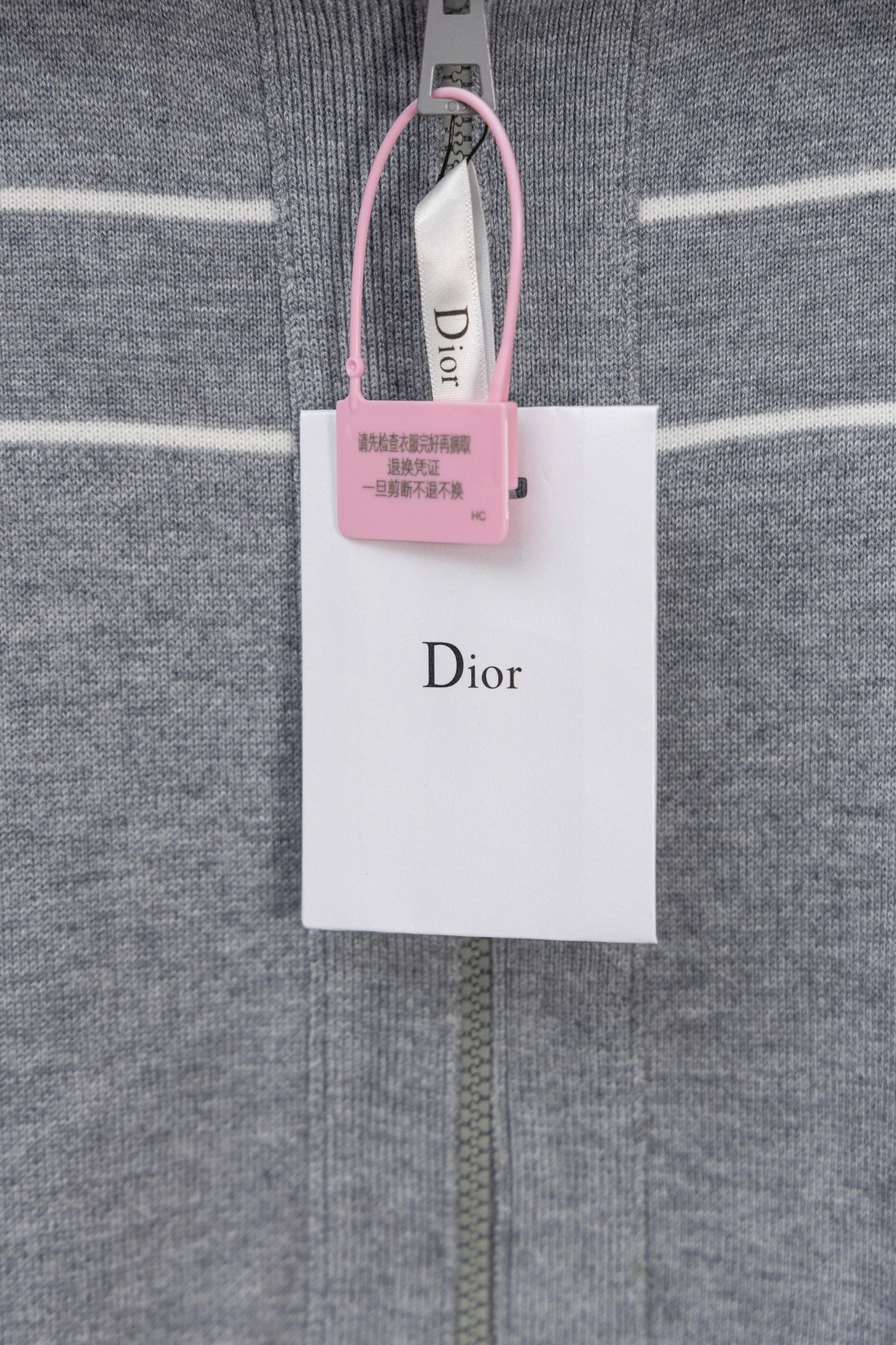 DIOR 25FW Classic Oblique Reversible Cashmere Collar Sweater