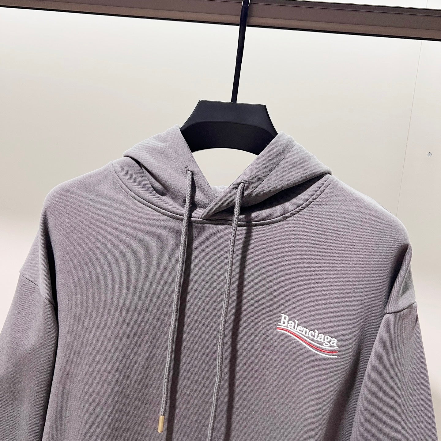 BALENCIAGA 420g Cotton Hoodie with Classic Front &amp; Back Coca-Cola Wave Logo Embroidery