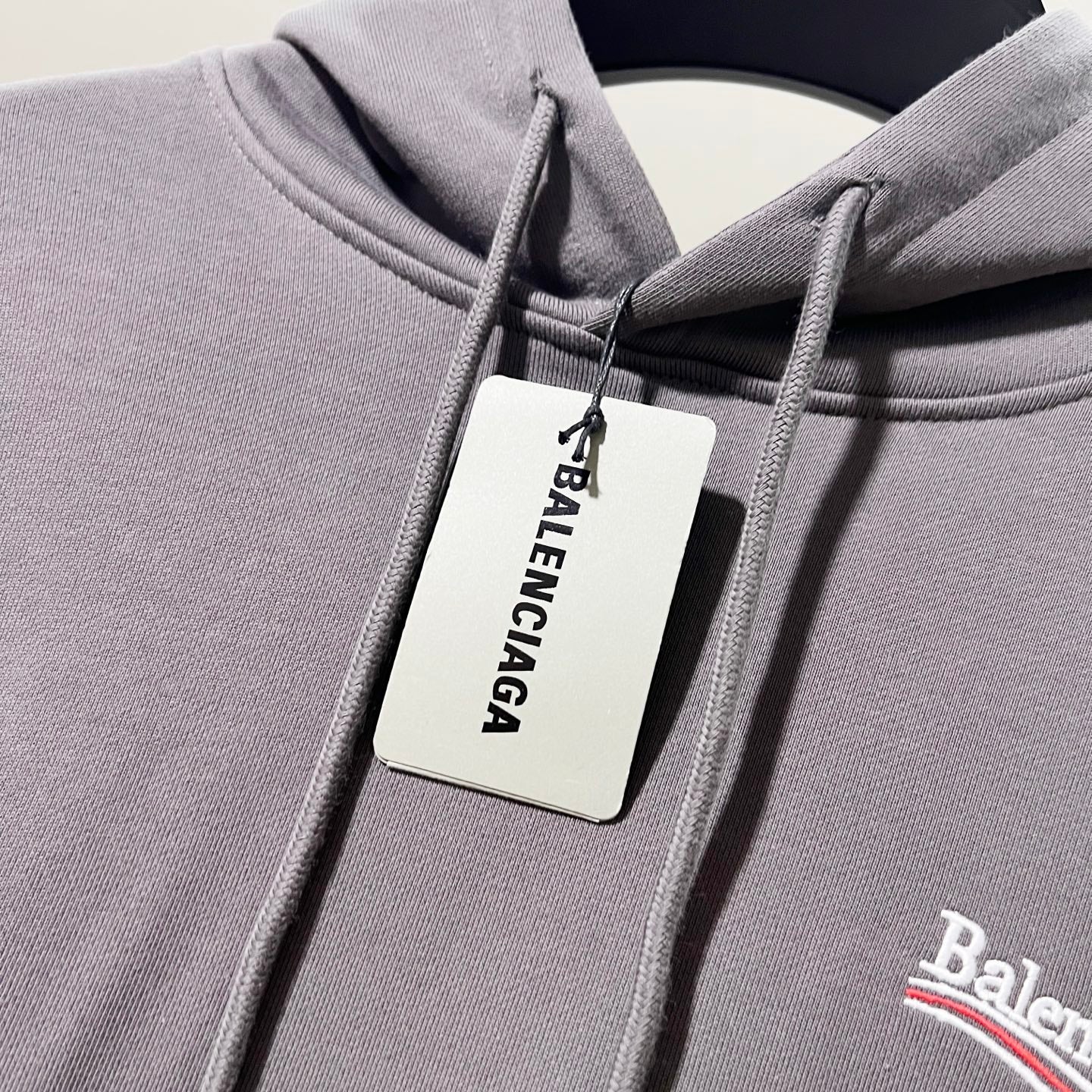 BALENCIAGA 420g Cotton Hoodie with Classic Front &amp; Back Coca-Cola Wave Logo Embroidery