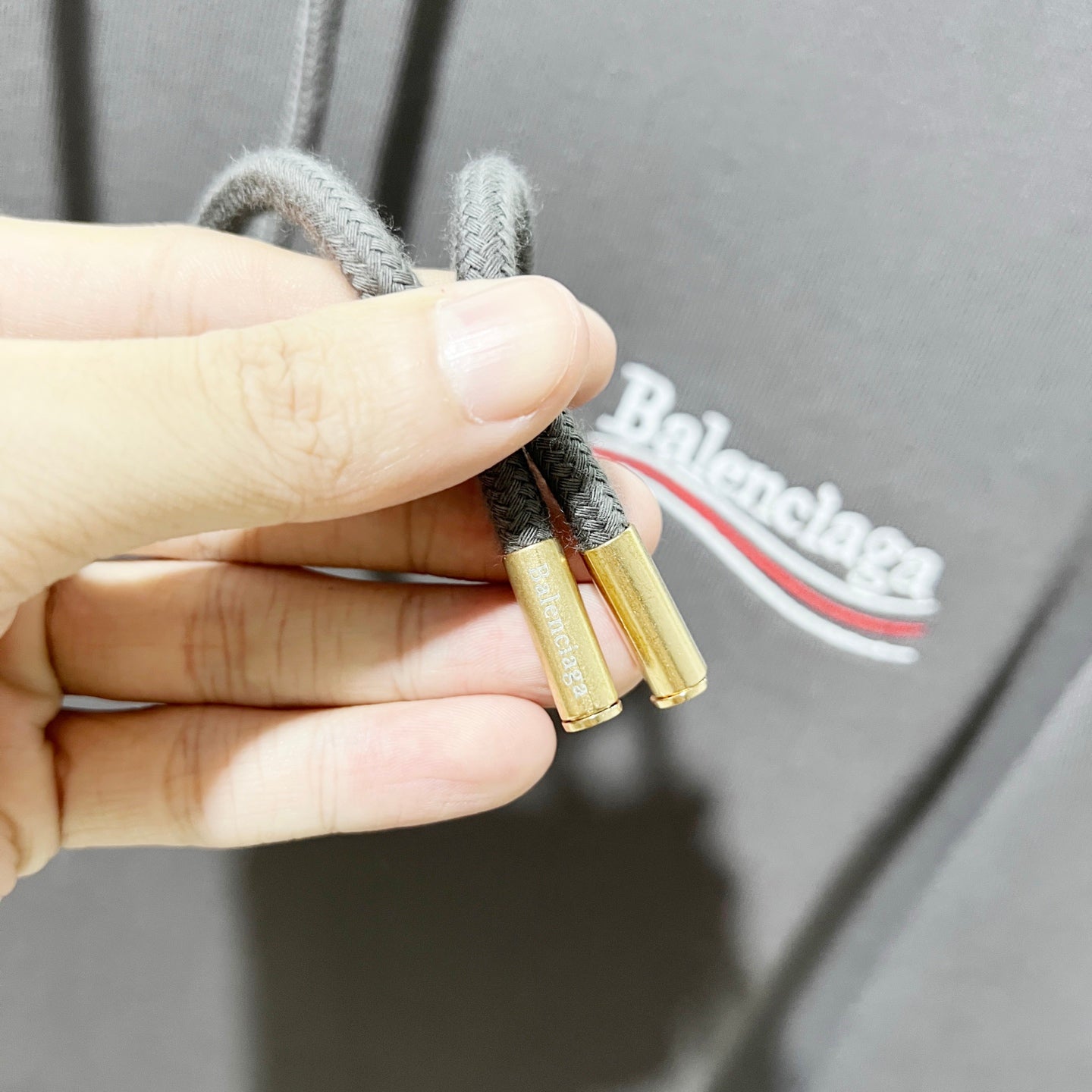 BALENCIAGA 420g Cotton Hoodie with Classic Front &amp; Back Coca-Cola Wave Logo Embroidery