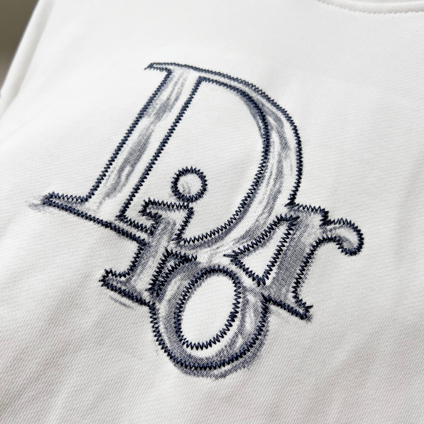 DIOR 420g Cotton Hoodie with Embroidered Logo &amp; Graffiti Ink Detailing