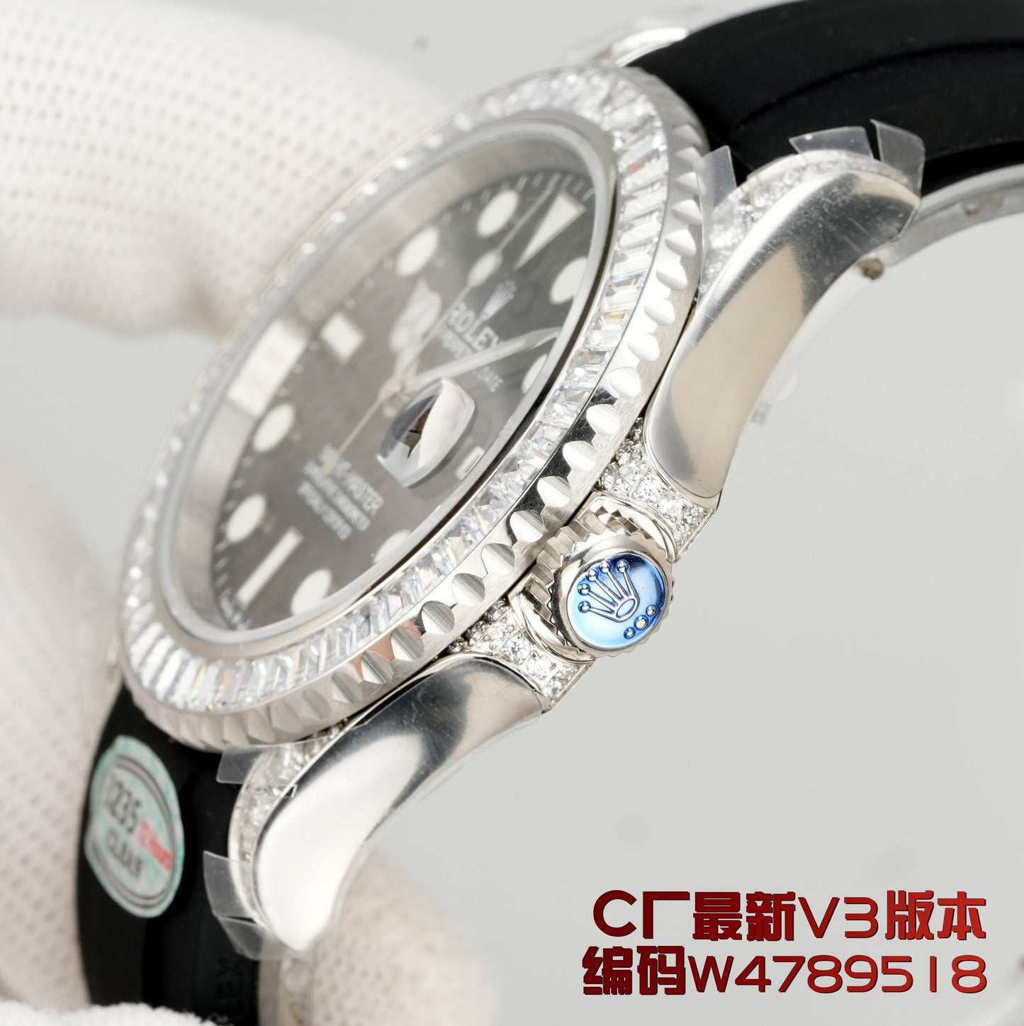 "Rolex Yacht-Master T-Series Candy Bezel with Ice Sugar Diamonds