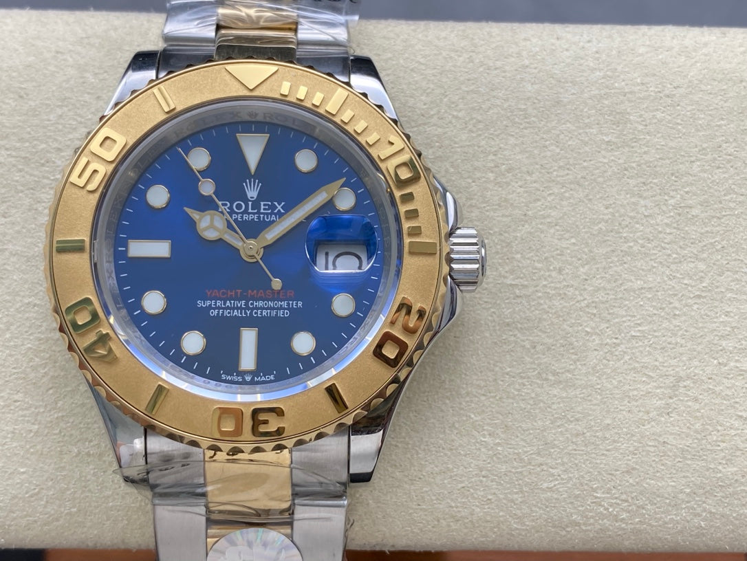 SK Factory Rolex Yacht-Master Series with Ultra-Bright Ice Blue Luminous Dial!