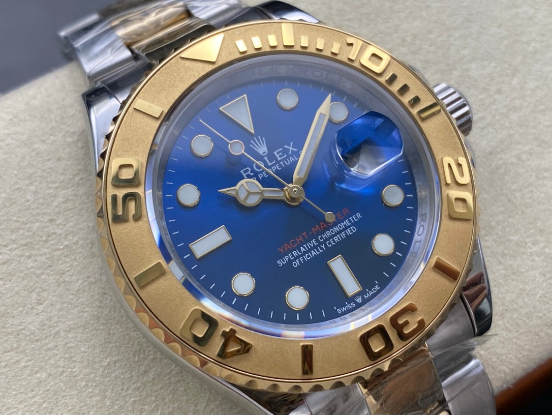 SK Factory Rolex Yacht-Master Series with Ultra-Bright Ice Blue Luminous Dial!