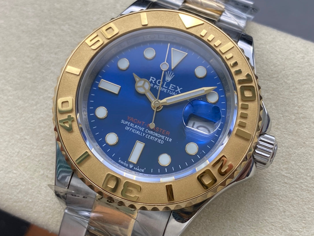 SK Factory Rolex Yacht-Master Series with Ultra-Bright Ice Blue Luminous Dial!