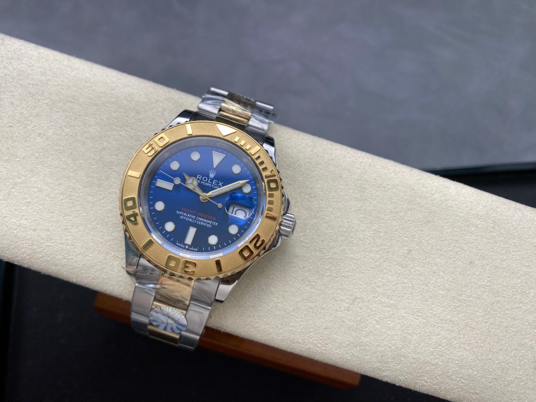 SK Factory Rolex Yacht-Master Series with Ultra-Bright Ice Blue Luminous Dial!