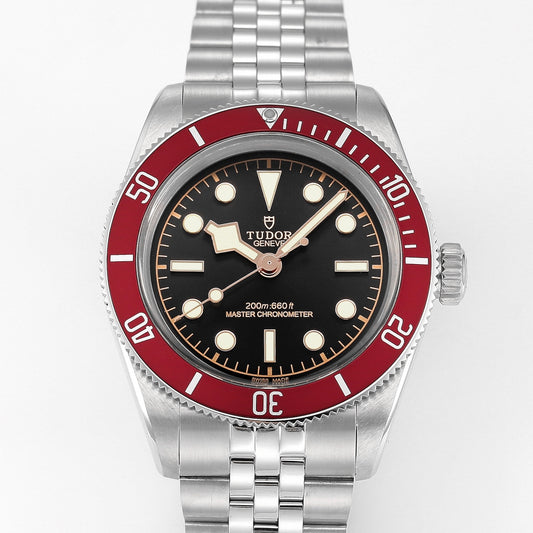 The Tudor Black Bay Third Generation Small Red Shield