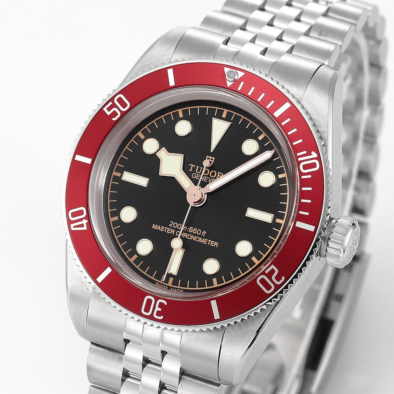 The Tudor Black Bay Third Generation Small Red Shield