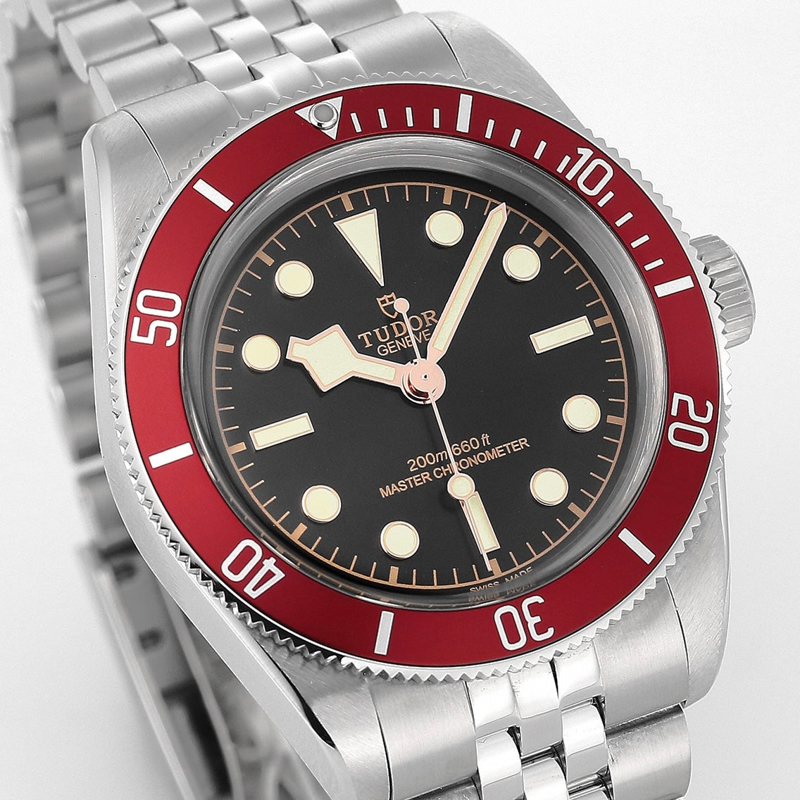The Tudor Black Bay Third Generation Small Red Shield