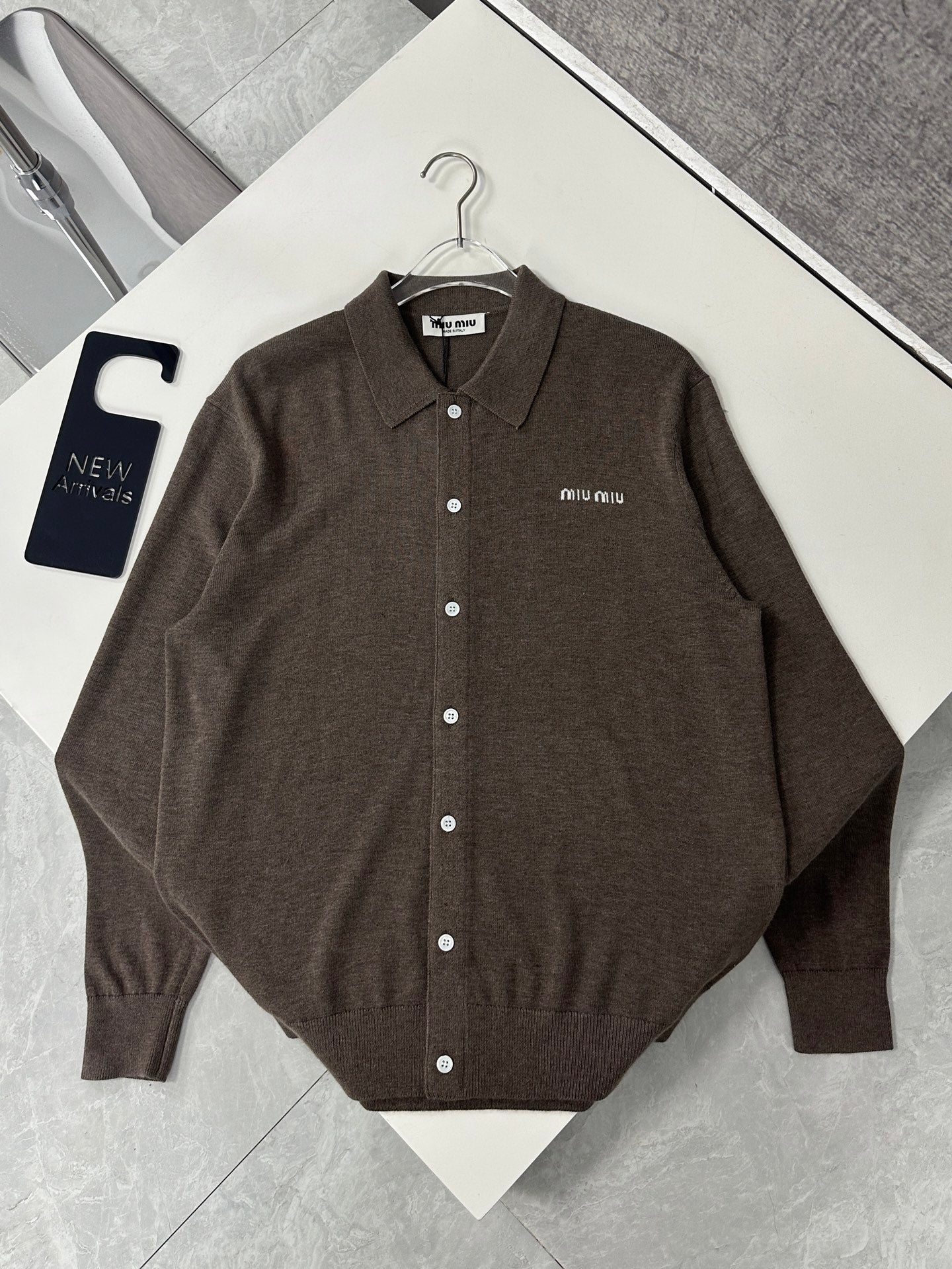 miu Long-Sleeve Cardigan