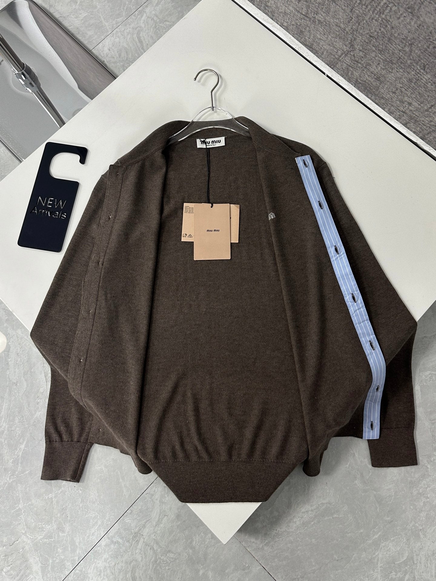 miu Long-Sleeve Cardigan