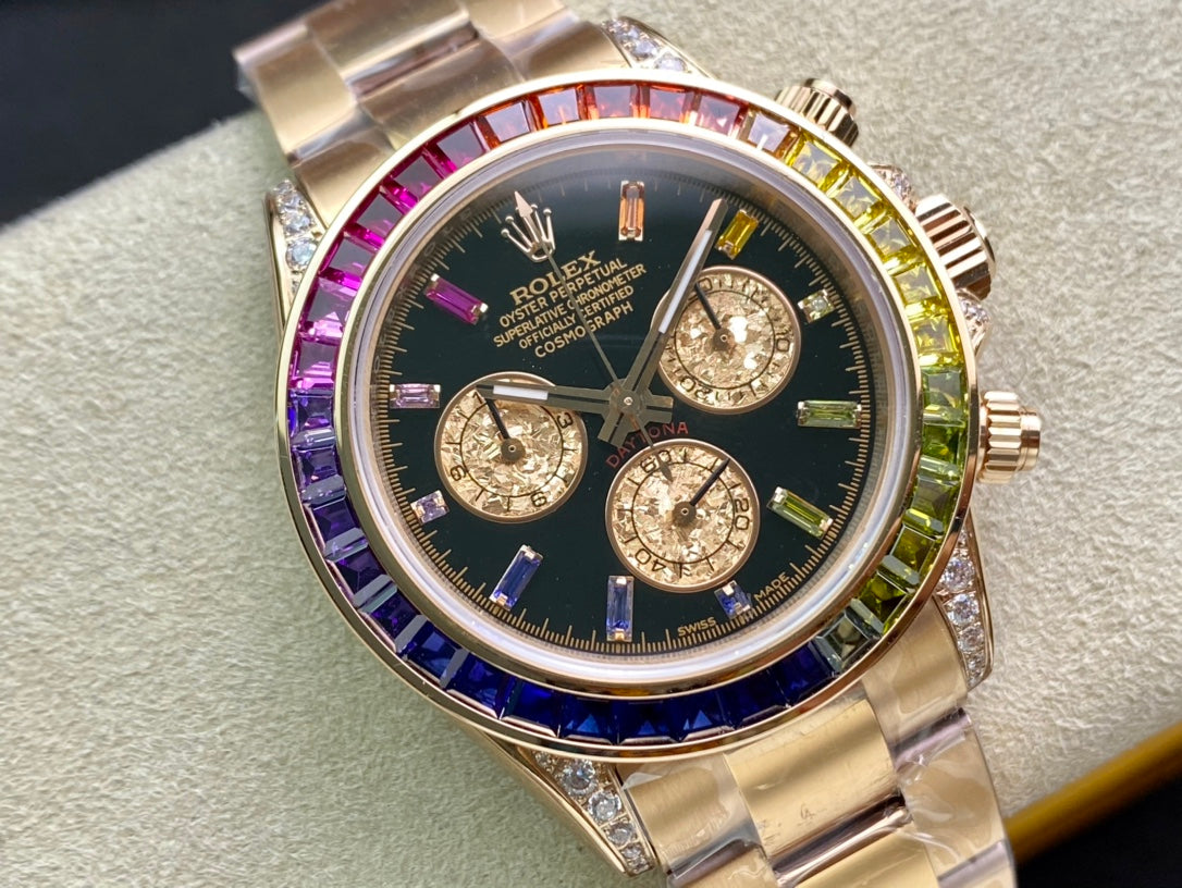 Rolex Rainbow Daytona – Exquisite Craftsmanship and Vibrant Design