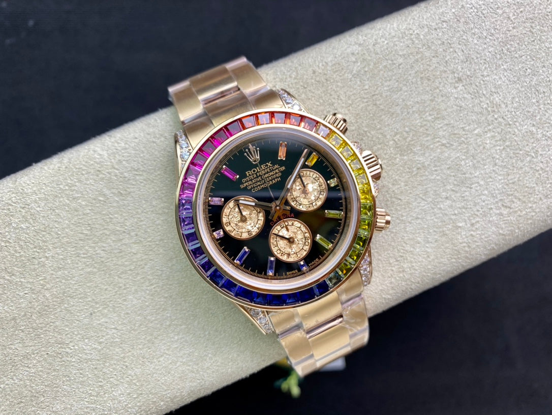 Rolex Rainbow Daytona – Exquisite Craftsmanship and Vibrant Design