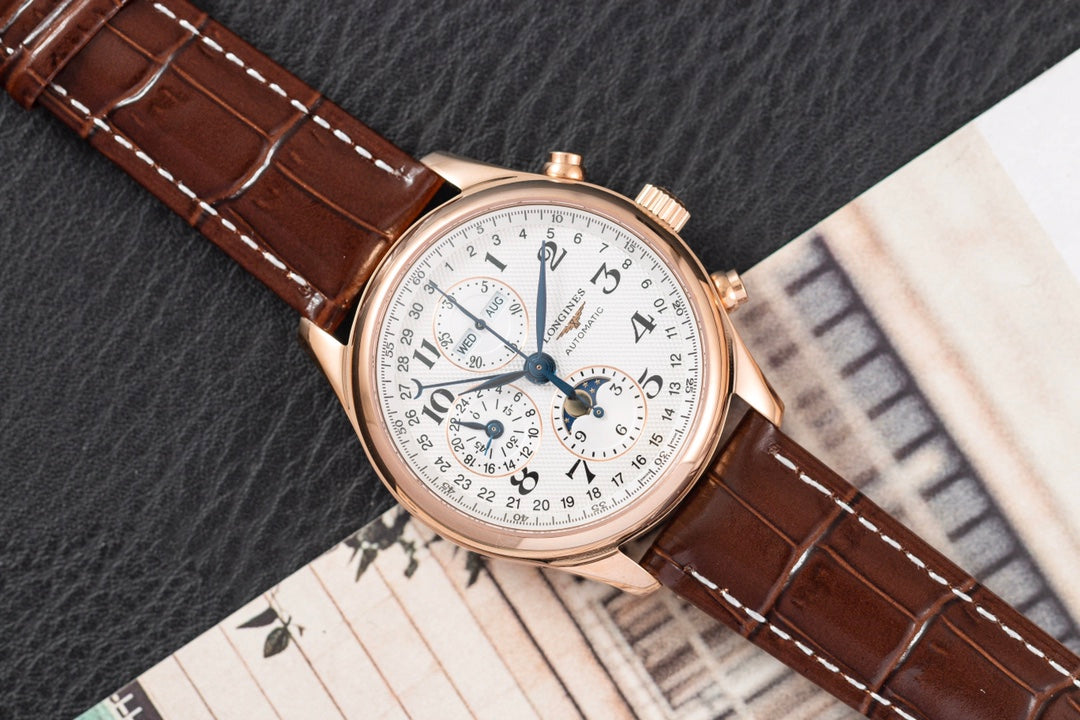 Longines Master Collection Elegant Series 42mm Eight-Hand Moonphase